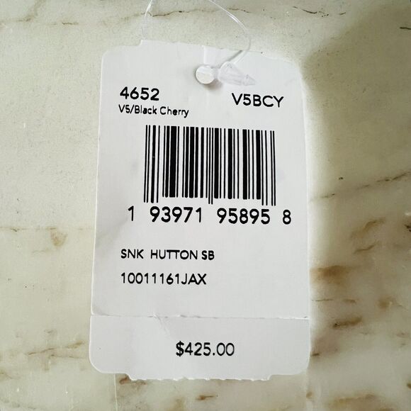 COACH Hutton Black Cherry Leather Snakeskin Detail Shoulder Bag - Picture 12 of 12